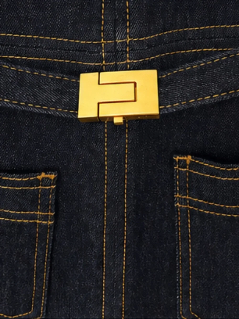 Tory Burch Zip-Front Denim Dress - size 6